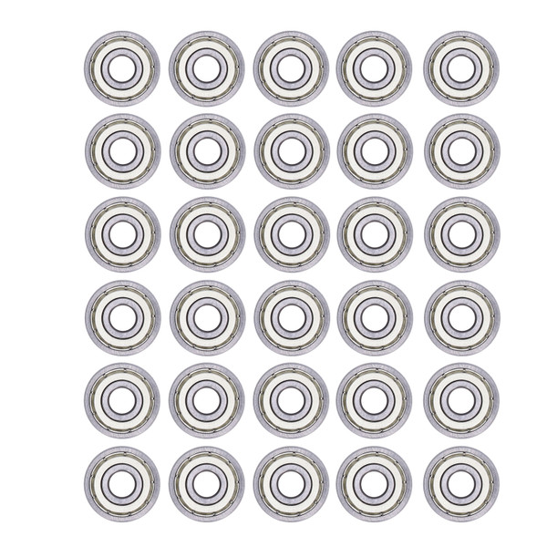 20PCS Miniature Ball Bearings Lightweight Iron Sealed Deep Groove Bearing Radial and Axial Load626