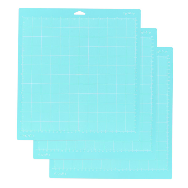 3PCS 12*12 Inch Replacement Cutting Mat Adhesive Non-Slip Gridded Cutting Mats Compatible with Silhouette Cameo Cutting Machine Explore Plotter Machine