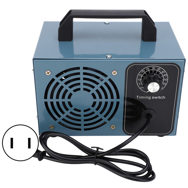 Ozone Generator Machine Small Portable Air Purifier Cleaner Home Indoor Blue with TimerUS Plug 110V 10g / h
