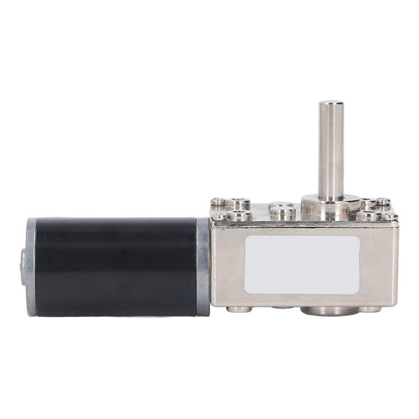 DC Geared Motor Small 18W Large Torsion Reversible Turbine Worm Speed Reduction Motor with Self Locking DC12V 0‑200RPM Per Minute