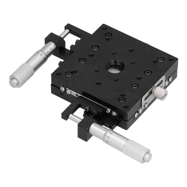 Sliding Stage XY Axes Manual Knob FineTuning Cross Roller Displacement Platform 80x80mm