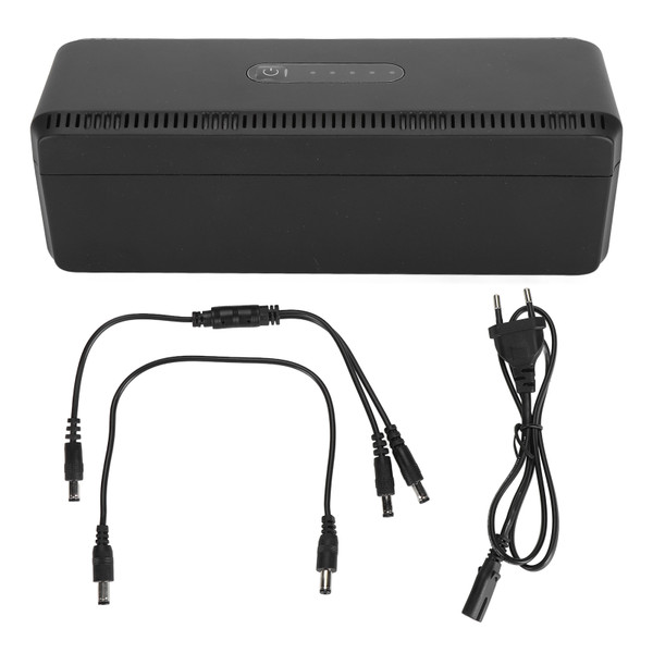 UPS Battery Backup 10400mAh 5V 9V 12V 15V 24V Uninterruptible Power Supply for Camera Router Modem100‑