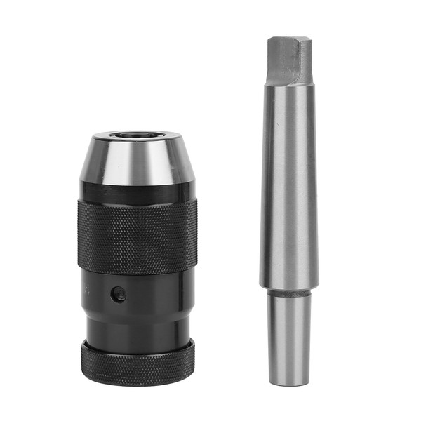 Lathe Drill Chuck Self Tightening Heavy Duty Taper Fixture 16mm with  MT3 B18 Connecting Rod