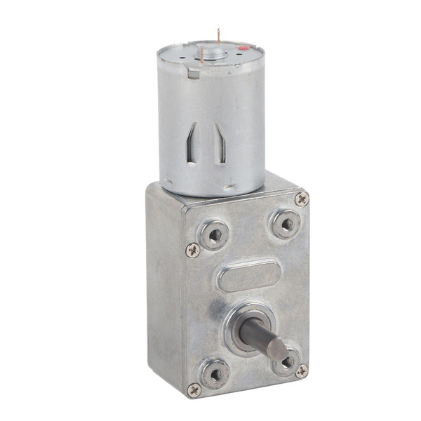 1pc Reversible High Torque Worm Geared Motor DC 12V Reduction Motor(62RPM)