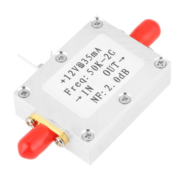 1 pcs 50K-2G RF Amplifier Broadband with Low Noise Amplifier LNA Gain 31DB@0.5G
