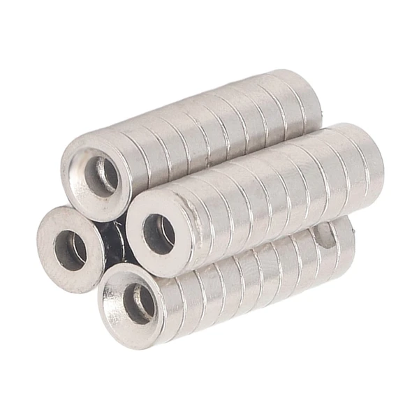 40Pcs Heavy Duty Round Neodymium Magnet M3 Hole Strong Neodymium Magnet for Refrigerator