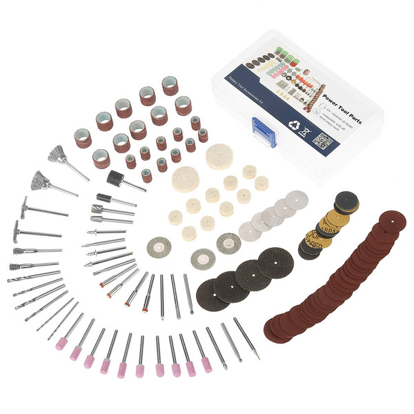 141pcs Mini Rotary Electric Grinder Tool Accessories Kit Grinding Polishing Drill Cutting Set