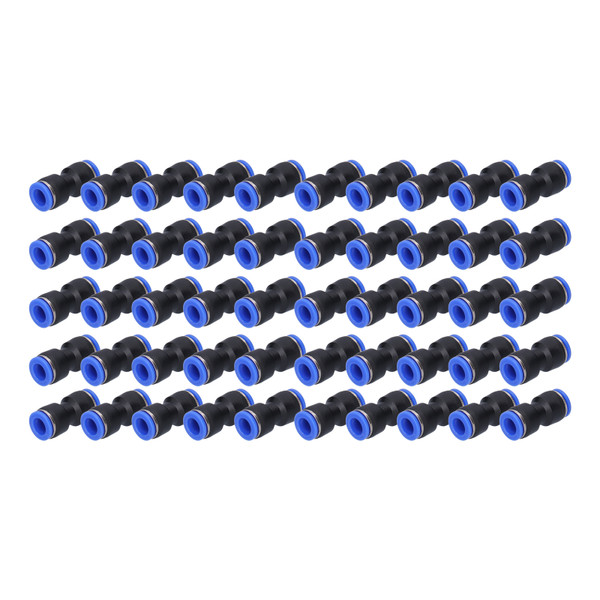50Pcs Straight Pneumatic Connector Push to Connect Fittings for PU-10 Air Tube