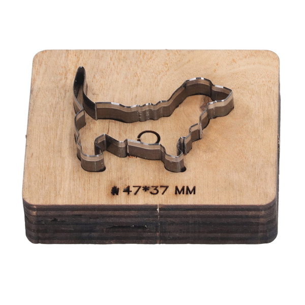 Leather Cutting Die Dog Shape Punch Cutter Craft Mould Tool 47x37mm for Paper Rubber