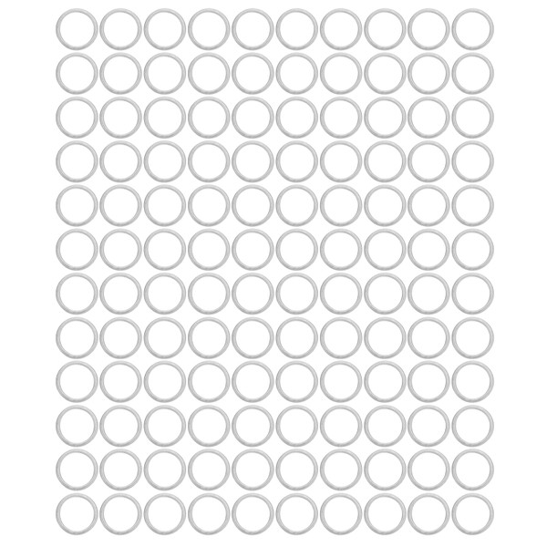 120pcs Flat Washer Stainless Steel Gasket Washer for Mounting Bearings Wheels Gears Screws4807-1215-1000