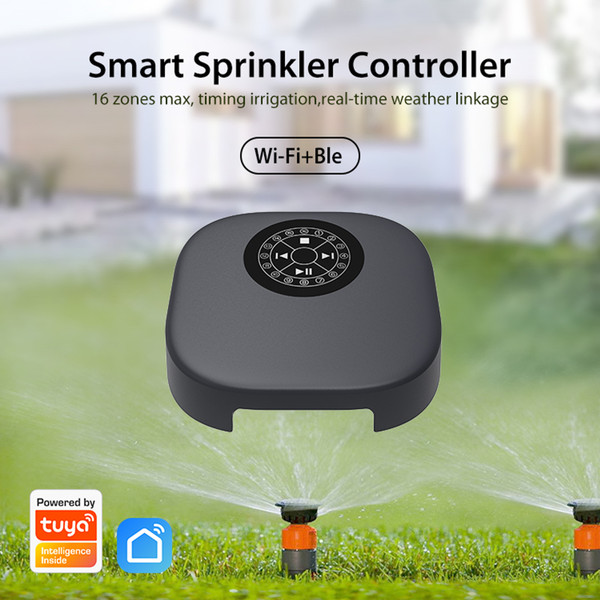 Tuya Wifi BT Intelligent Sprinkler Controller Gardening Automatic Irrigation Water Timer Automatic Watering Device Garden Balcony Weather Delay 16 Zones Irrigation System Controller