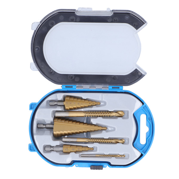 Step Drill Bits Serrated Spiral Bits High Speed Steel Woodworking Grooving Accessories