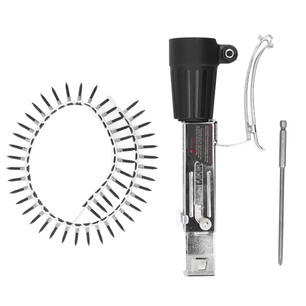 Chain Nail Gun Adapter Aluminum Alloy Corrosion Proof Depth Adjustment Electric Drill Automatic Chain Screw Gun Adapter