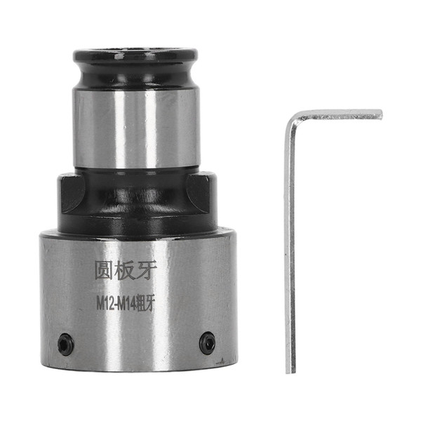 Round Die Chuck 31mm OD Interface Carbon Steel Precise Lathe Tool Round Die Tapping Collet Coarse Thread