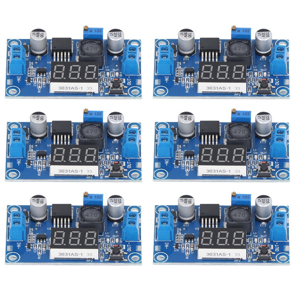 6Pcs DC to DC Buck Converter Electronic Components Buck Voltage Regulator 4‑40V to 1.25‑37V