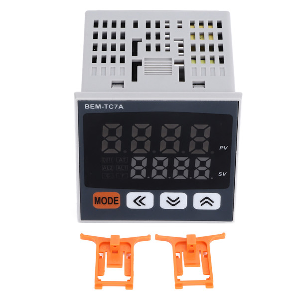 PID Temperature Controller 72x72mm Digital Display Intelligent Thermostat AC 100‑240V