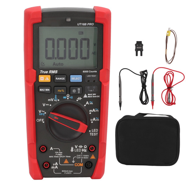 Digital Multimeter Safe Durable High Accuracy Large Screen Anti Vibration Wide Application Multimeter Tester