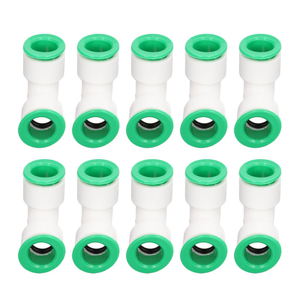 10Pcs Elbow Connector PPR Hose Pipe Fitting Quick Push Connection Set Kit for Pool 20mm / 0.79in