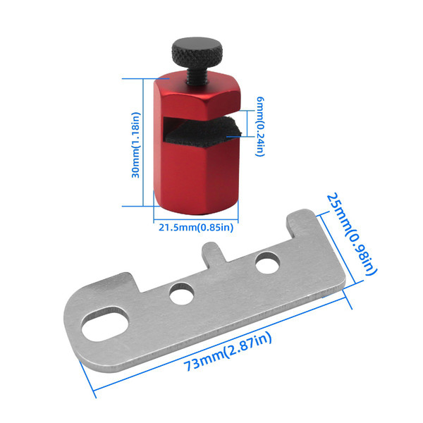 Square Auxiliary Clamp Carabiner Stair Gauge Framing Square Clip Holder Aluminium Alloy Square Layout Attachment Jigs Metal Stair Stringer Layout Tool for Circular Saws Carpentry Squares Stair and Rafter Gauge