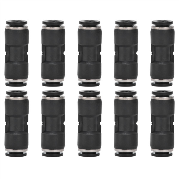 10Pcs Pneumatic Connectors Straight Push Pipe Fittings Air Compressor Accessories6mm