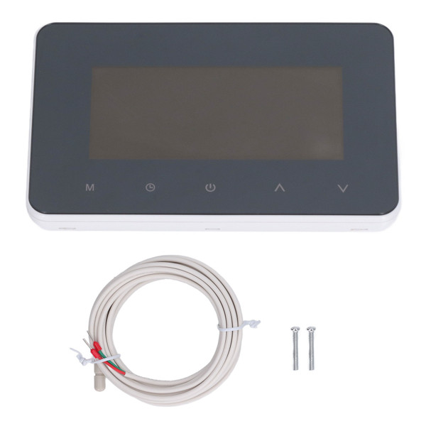 Smart Thermostat Programmable NTC Temperature Sensor LCD Touchscreen Display Thermostat AC