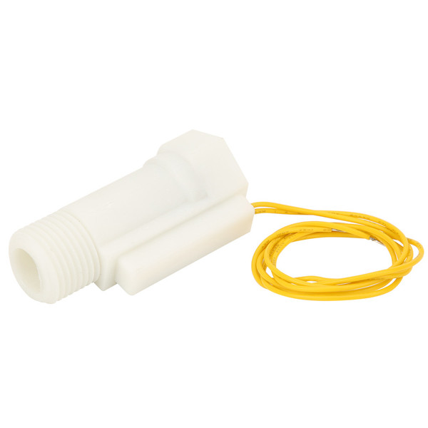 Plastic Water Flow Sensor Switch Piston Type G1/2in Male/Female Thread DC0-