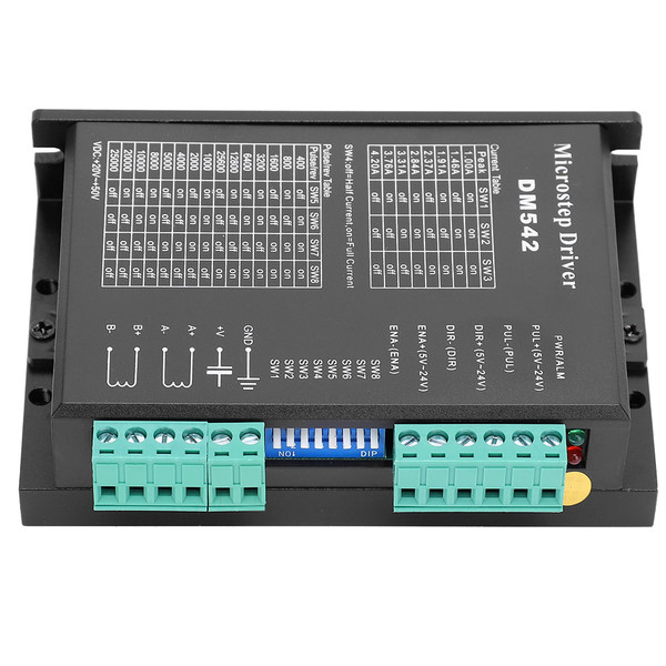 Microstep Driver Stepper Motor Driver 2‑Phase High Subdivision PWM Current Control DM542