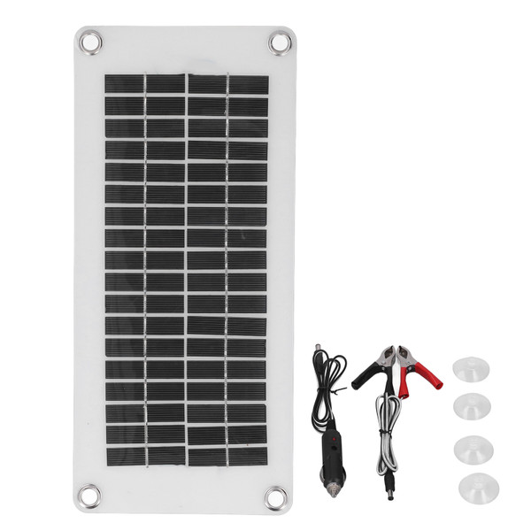 Solar Battery Charger Portable Panel Built in Intelligent Controller 10W 12V for Automobile Car RV