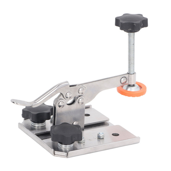 Hold Down Clamp Stainless Steel Rubber Contact Quick Press Clamp for Wooden Projects