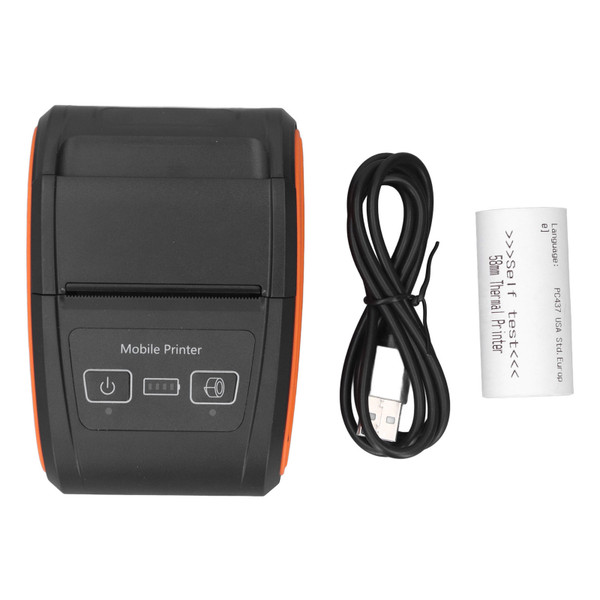 58mm Thermal Printer 203DPI 90mm/s Wireless Mini BT Portable Receipt Printer for Supermarket Restaurant