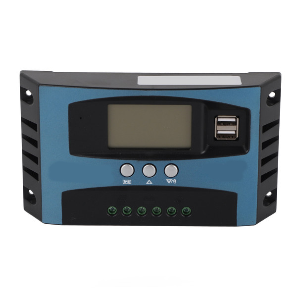 Solar Charge Controller 12V 24V Intelligent Identification MPPT Charging LCD Display Solar Panel Charge Regulator 40A (10A Discharge)