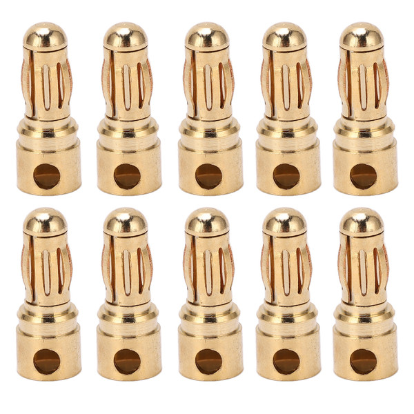 10Pcs Banana Plug Good Transmission Performance CNC Technology High Accuracy DIY Banana Plug Connectors