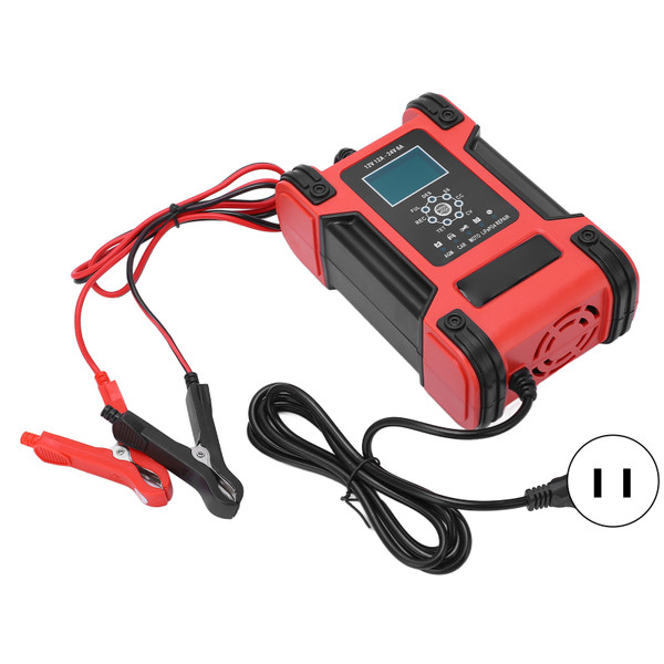 7 Stage Smart Battery Charger Automatic Battery Maintainer Polarity Protection AC100‑240V US Plug