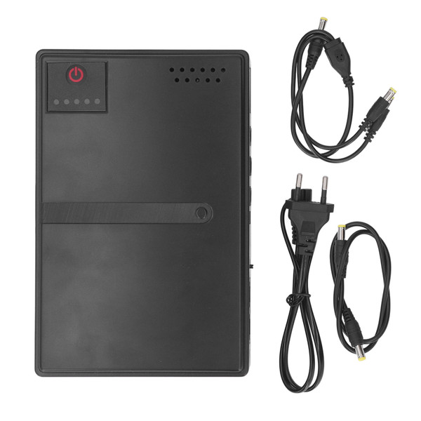 DC UPS Battery Backup 10400mAh USB 5V 9V 12V POE 15V POE 24V Camera Router Uninterruptible Power Supply UPS System EU Plug