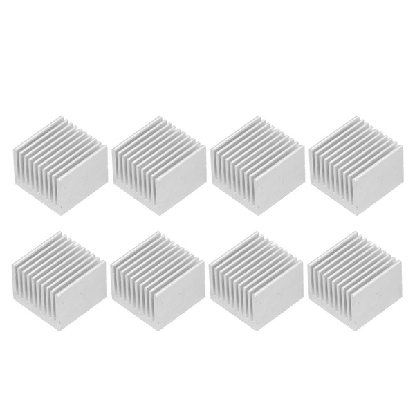 8Pcs Cooling Fins Aluminum Power Radiator Heat Sink Kit for Electronics CPU Module 40x40x30mmWith Adhesive
