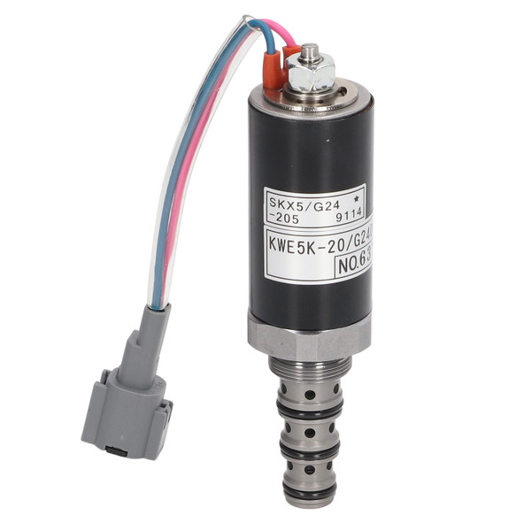 Safe Locking Solenoid Valve Alloy Steel Compact Size High Hardness Wearproof for KATO DH820 669 43000101