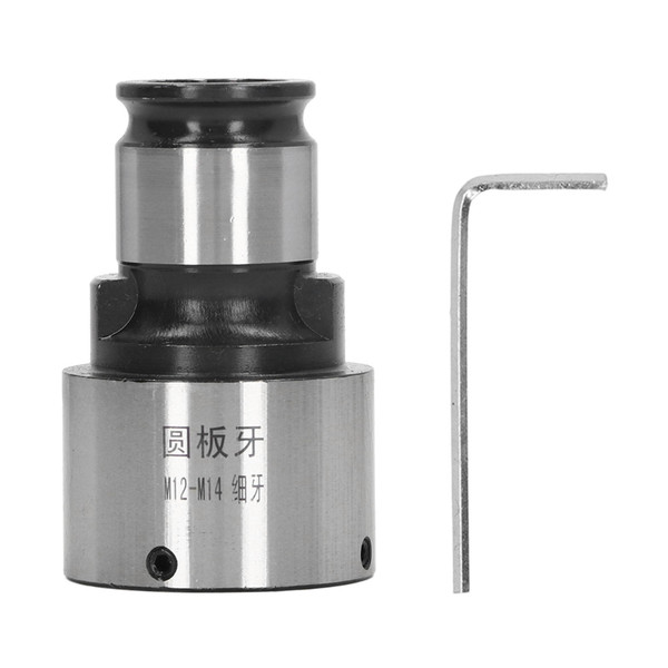 Round Die Chuck 31mm OD Interface Carbon Steel Precise Lathe Tool Round Die Tapping Collet Fine Thread