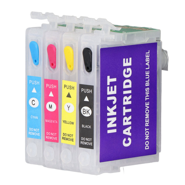 Ink Cartridge PP BK C M Y 4 Colors Printing Accessory Part for Photo Paper Document T1291 T1292 T1293 T1294