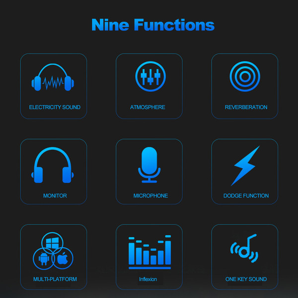 Multifunctional Live Sound Card and Suspension Microphone Kit Broadcasting Recording Condenser Microphone Set Intelligent Audio Mixer Sound Card for Computer PC Live Sound