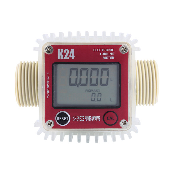 Pro K24 Turbine Digital Diesel Fuel Flow Meter For Chemicals Water