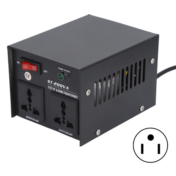 200W Power Voltage Converter Step Up Buck Transformer for Electrical Devices