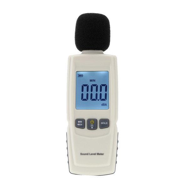 LCD Digital Sound Level Meter Noise Volume Measuring Instrument Decibel Monitoring Tester 30-130dB
