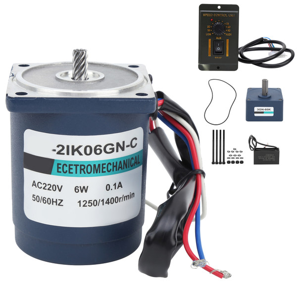 6W Micro Gear Motor AC220V (XD2IK06GNC Fixed Speed Gearbox Capacitance)(18 )