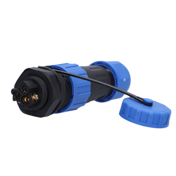 IP68 Waterproof Aviation Plug Socket Set LP16 3Pin Weld Free Back Nut Type Male Female Butt Terminal  10A