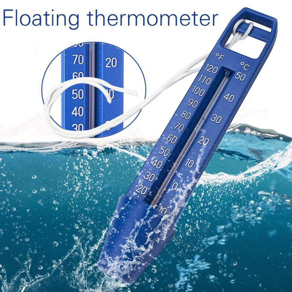 Pool Thermometer Premium Water Thermometers with String Degrees and Fahrenheit Accurate Temperature Readings Ideal for All Swimming Pools Spas Hot Tubs Ponds