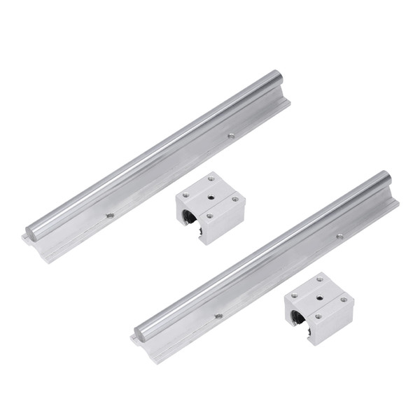 2Pcs Linear Rail Guide 300mm Motion Shaft Guideway CNC Parts with Slide Block SBR16