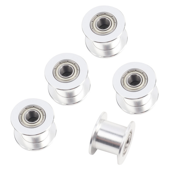 5pcs 3D Printer 2GT 20 Tooth Idle Pulley Without Teeth for Belt Width 10MM
