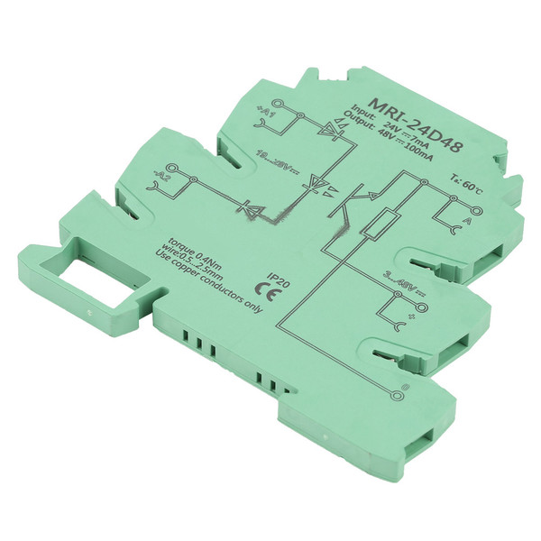 MRI-24D48 DC Photoelectrical Coupler Isolating PLC Relay Module Input 24VDC Output 3-48VDC