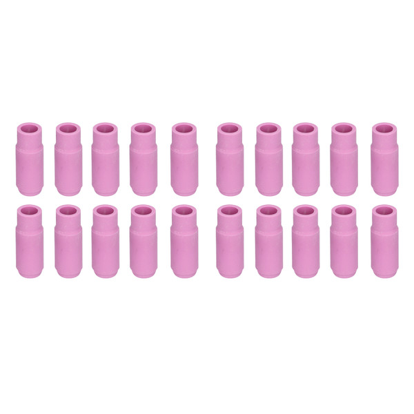 20Pcs 47mm TIG Nozzle Alumina Ceramic Shield Cup Argon Arc Welding Torch Consumables 10N47 7#