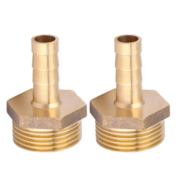 2pcs G3/4 Male Thread Barb Connector Brass Pipe Fitting Connector for Gas Liquid10mm
